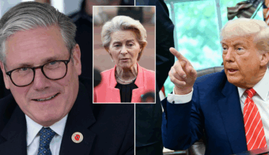 'This was because of Brexit!' Donald Trump pours scorn on 'unfair' EU as he hails UK trade deal