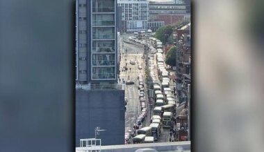 Large queues in Salford after roadworks start on Chapel Street