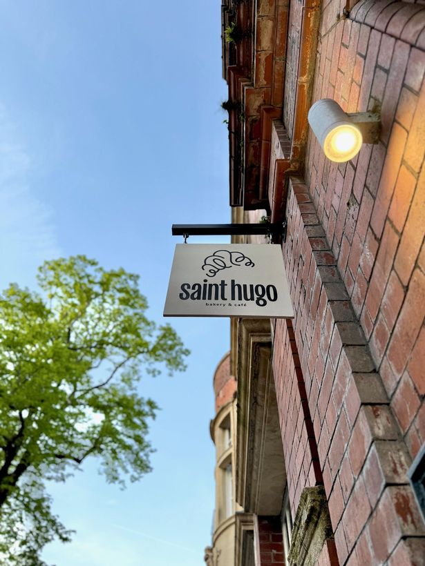 The St Hugo Bakery sign