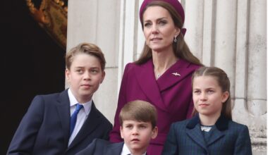 Princess Charlotte With George, Louis, Kate