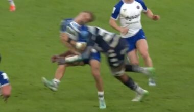 Principality Stadium witnesses one of the biggest hits ever seen as crowd gasp