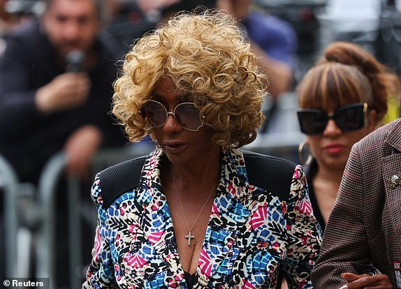 Janice Combs, mother of Sean Combs, arrives at court for Sean "Diddy" Combs sex trafficking and racketeering conspiracy trial at U.S. court in Manhattan, in New York City, U.S., May 13, 2025. REUTERS/Mike Segar