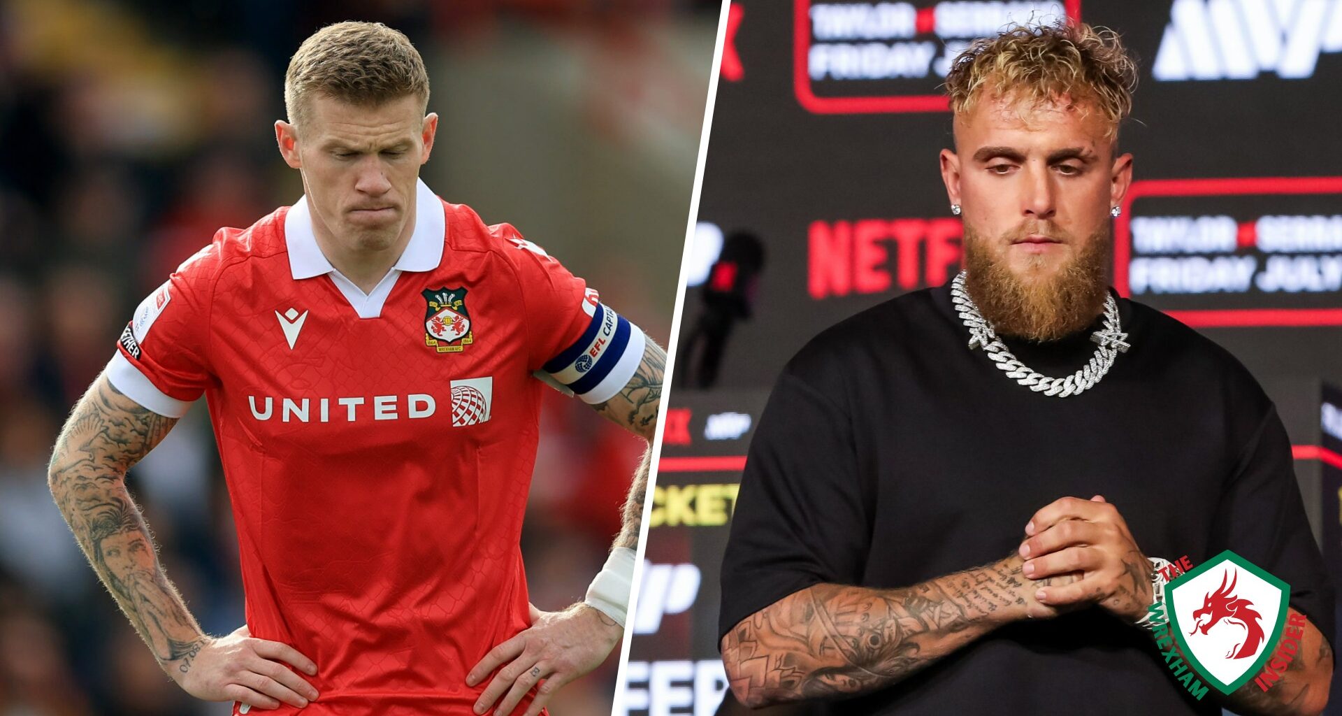 'Sign me up'... Wrexham star calls out Jake Paul for a boxing match and insists he'd beat him