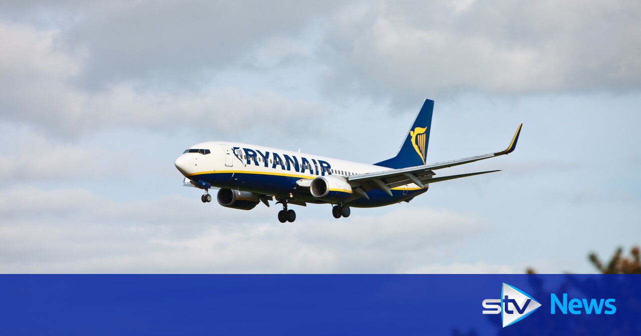 Man fined £3,000 for forcing Glasgow Ryanair flight to divert over disruptive behaviour