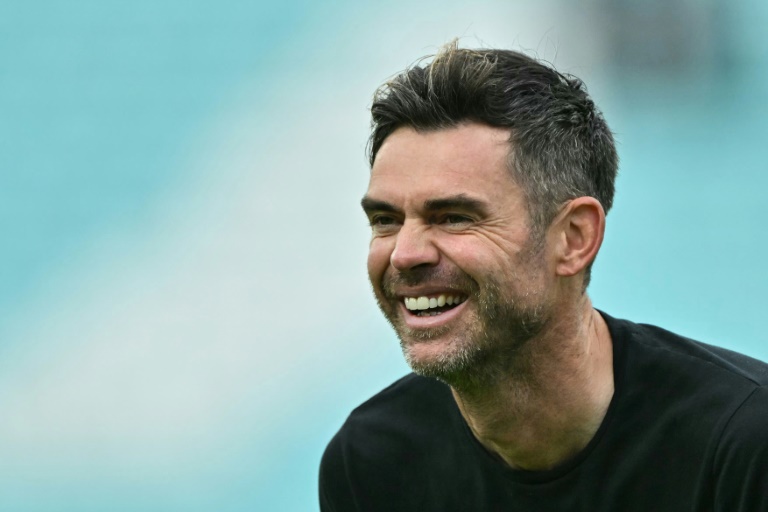 Playing on for Lancashire: England great James Anderson (Glyn KIRK)