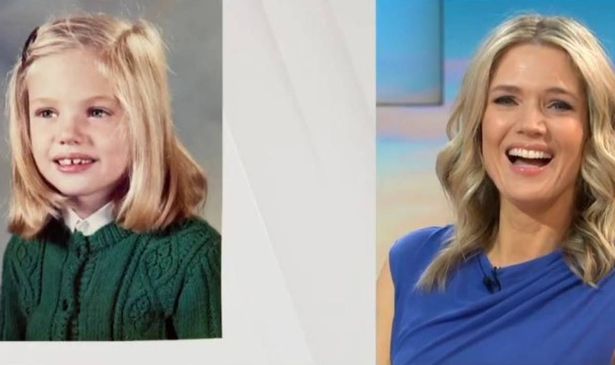 Charlotte Hawkins was surprised by some throwback images on the ITV show