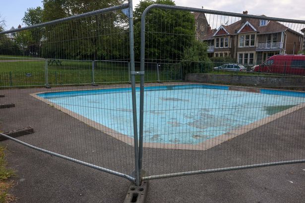 St Andrew's Park paddling pool is still fenced off (May 15, 2025)