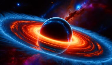Illustration of black holes with alternative models eliminating singularities. Image generated by AI.