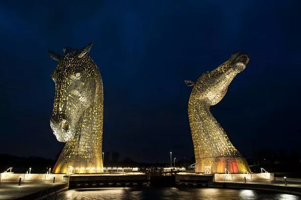 A picture of the Kelpies statues