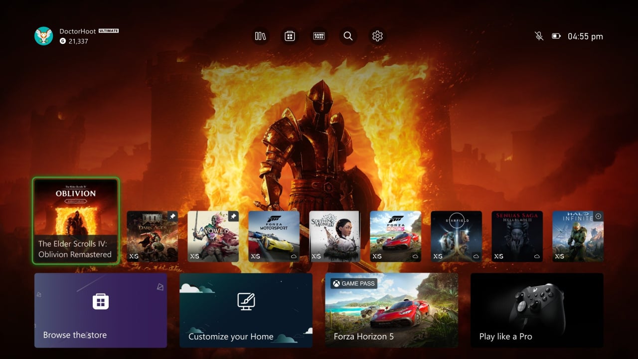 Xbox Is Adding Three New Ways To Personalise Your Console's Home Screen