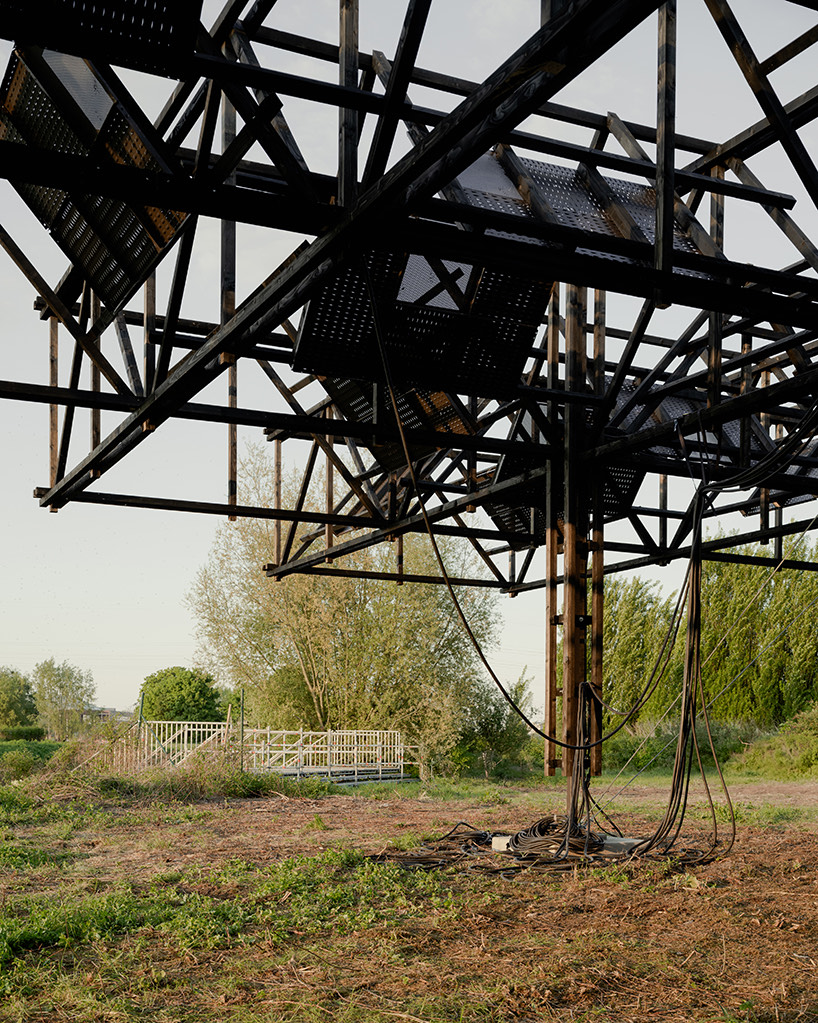 dark skies sonic pavilion suspends sound system over crowd at horst arts & music festival