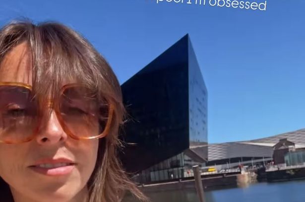 Former EastEnders star Louisa Lytton in Liverpool