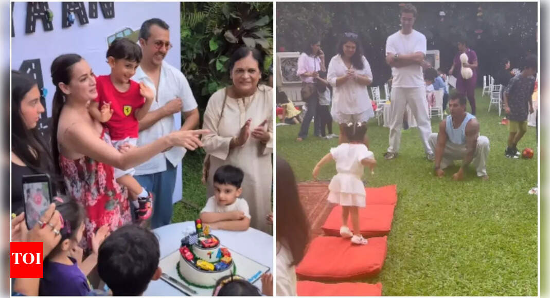 Dia Mirza’s son Avyaan’s 4th birthday bash: Bipasha Basu, Shreya Ghoshal, Neha Dhupia and kids celebrate with loads of fun | Hindi Movie News