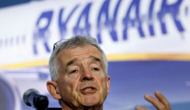 Ryanair’s Michael O’Leary criticises ‘lazy’ Ukraine airport bosses ‘for failing to engage’