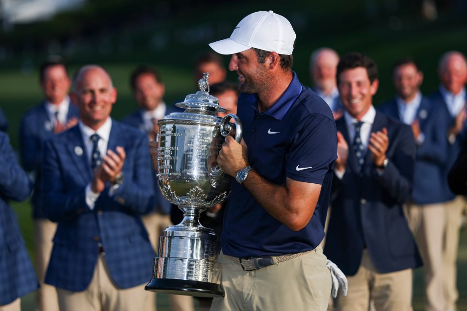 In the end it would be Scheffler who would raise the trophy