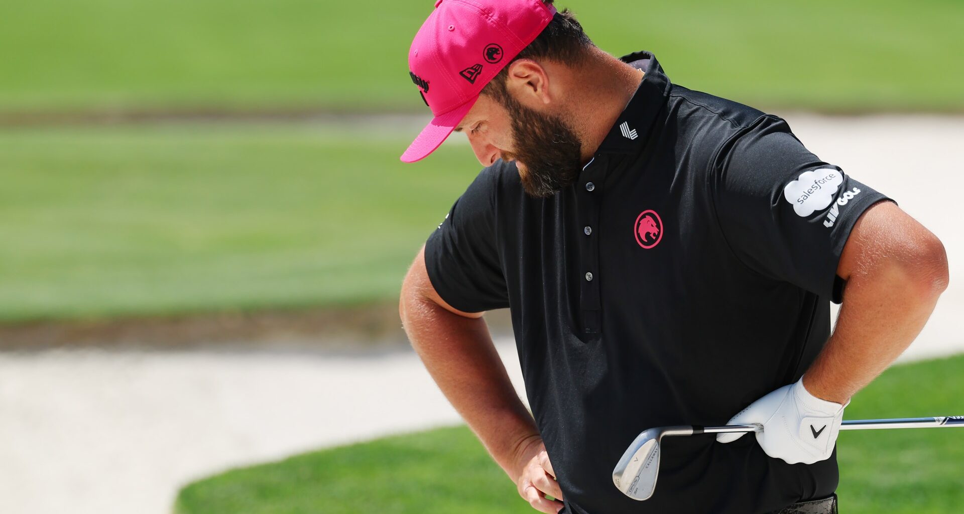 Distraught Jon Rahm consoled by wife after being labeled ‘roadkill’ in PGA Championship collapse