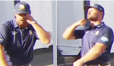 Bryson DeChambeau appears to punch himself repeatedly after struggling at PGA Championship