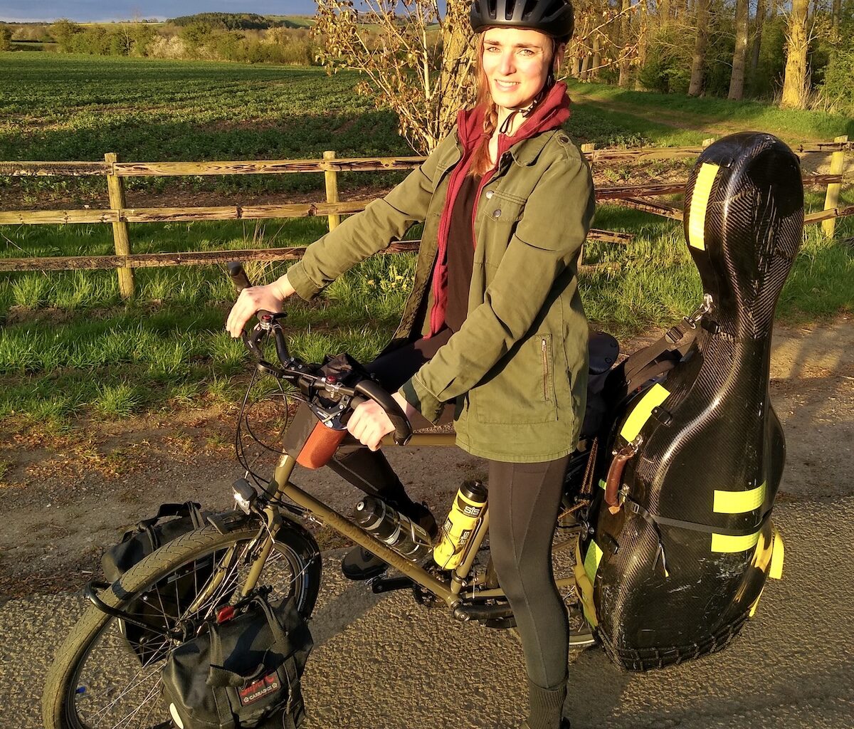 The cycling musician who is pedalling for the planet