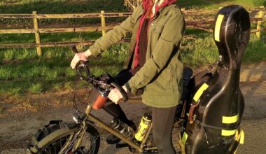 The cycling musician who is pedalling for the planet
