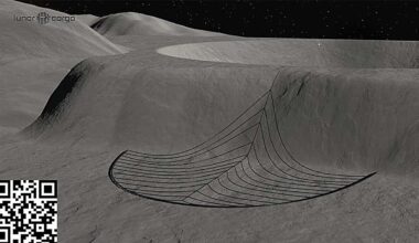 Building a giant catcher's mitt on the moon