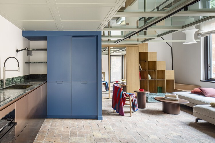 Villino Liberty Trastevere / STUDIOTAMAT - Interior Photography, Wood, Table, Lighting, Chair, Shelving