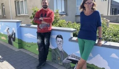 North coast B&B adds mural of Rory McIlroy overlooking famous golf course