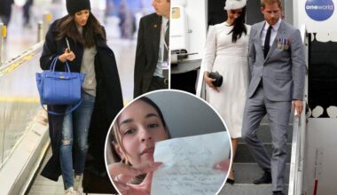 Meghan Markle's 'sweet' handwritten note to commercial flight crew goes viral