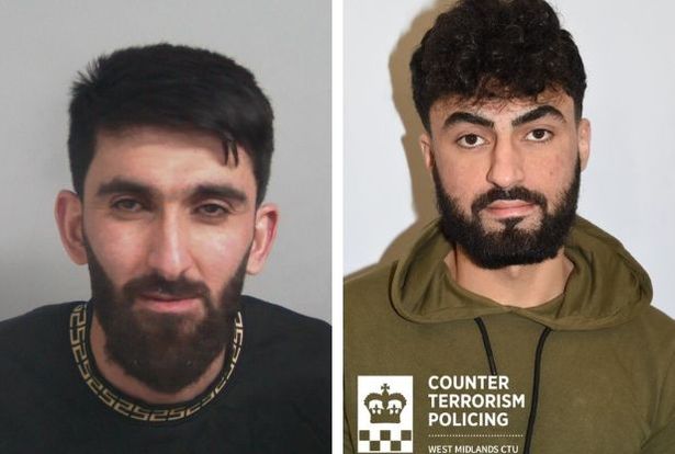 Police custody images of Omar Hussain Ahmadi from Sheffield (left) and  Mohammed Hamad, from Liverpool (right)