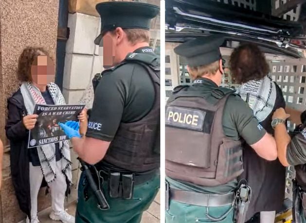 Belfast: Palestine campaigners arrested by PSNI outside Barclays Bank