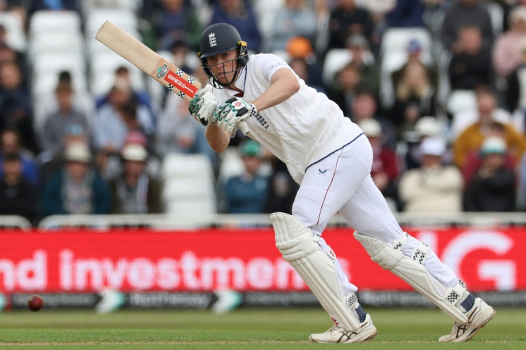 Zak Crawley made one of three England top-order hundreds against Zimbabwe at Trent Bridge (Darren Staples)
