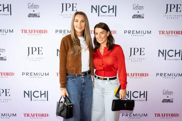 Hayley Fletcher and Coleen Rooney at the Trafford Centre this week