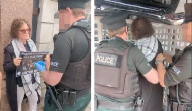 Belfast: Pensioner arrested during pro-Palestine protest ‘will not stay silent’, lawyer says