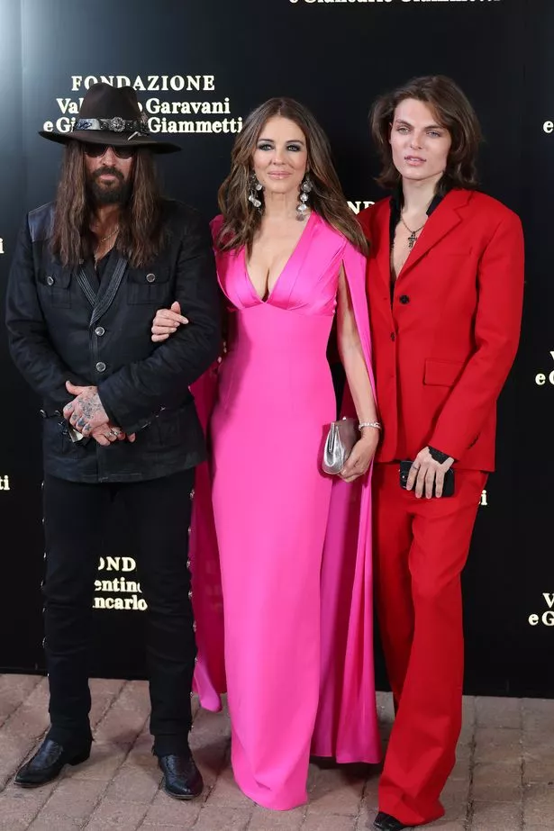 Liz Hurley Billy Ray Cyrus Damian Hurley
