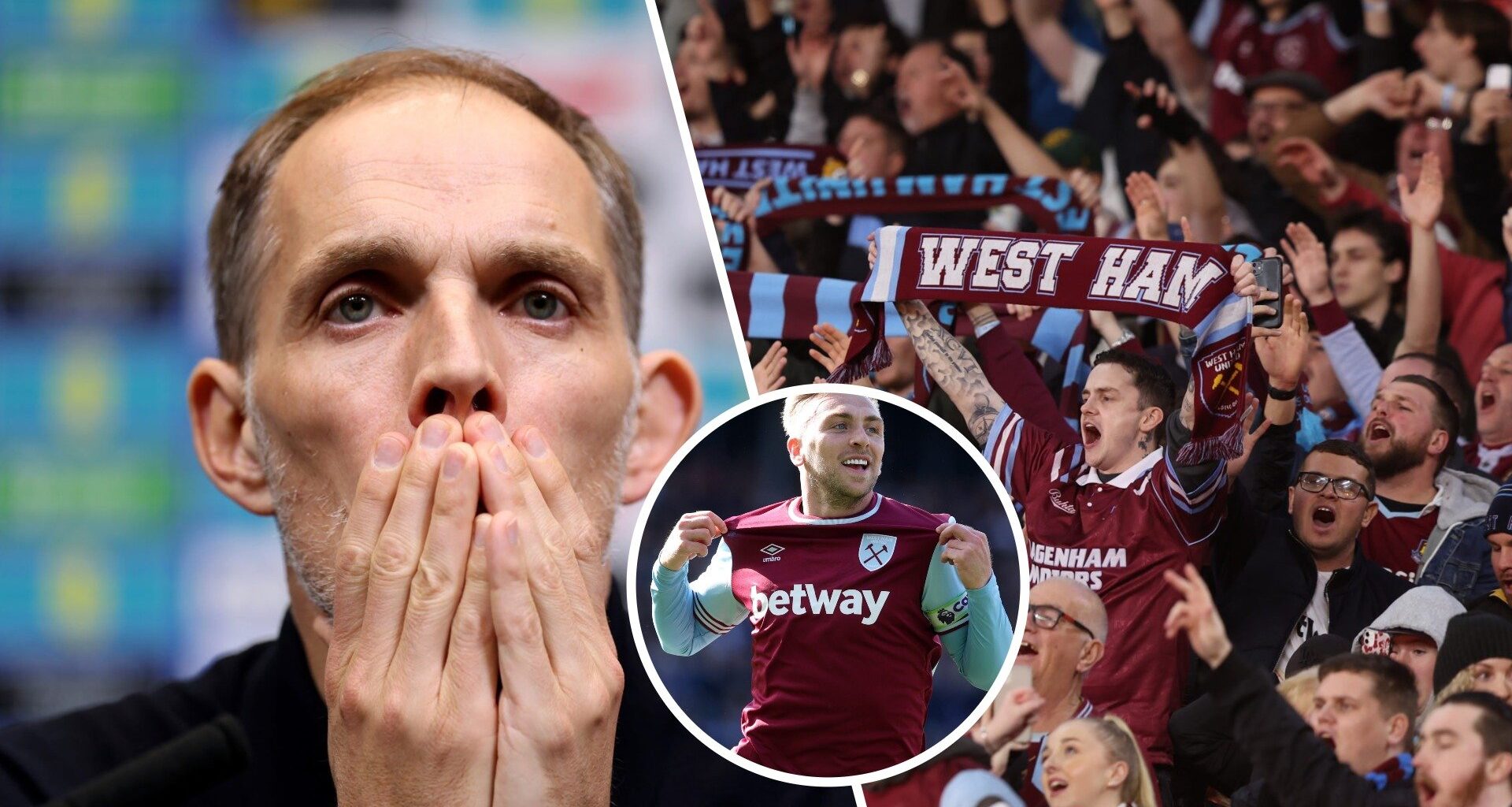 West Ham fans target Thomas Tuchel with chants as Jarrod Bowen embarrasses England boss