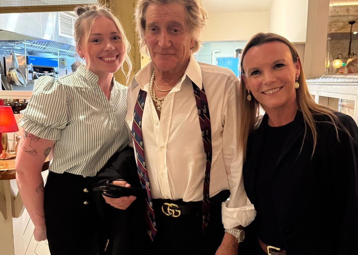 Hoops-daft Rod Stewart spotted in Glasgow restaurant after Celtic's Scottish Cup loss