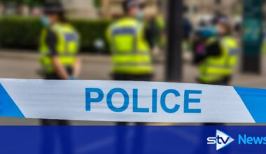 Two police officers injured and three men charged after disturbance in Glasgow