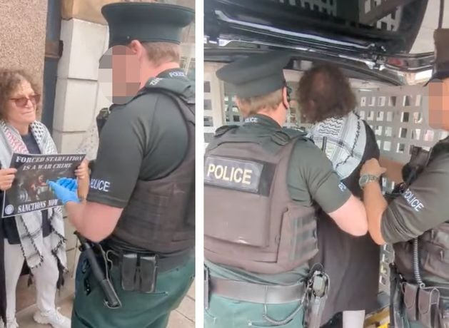 PSNI defend arresting pro-Palestine pensioner in Belfast