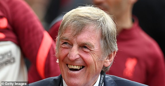 MANCHESTER, ENGLAND - MAY 21: Liverpool manager Sir Kenny Dalglish during the Legends of the North match between Manchester United and Liverpool at Old Trafford on May 21, 2022 in Manchester, England. (Photo by Gareth Copley/Getty Images)
