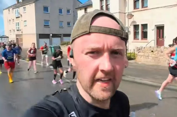 Callum completed the Edinburgh Marathon