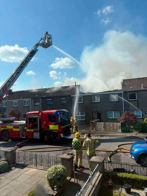 Emergency services were at the scene of fire in Drumaness