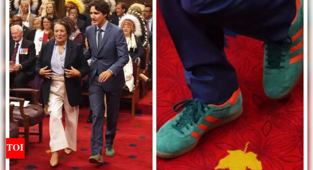 Justin Trudeau's funky shoes at King Charles' speech draw flak, Royal fans call gesture 'disrespectful'