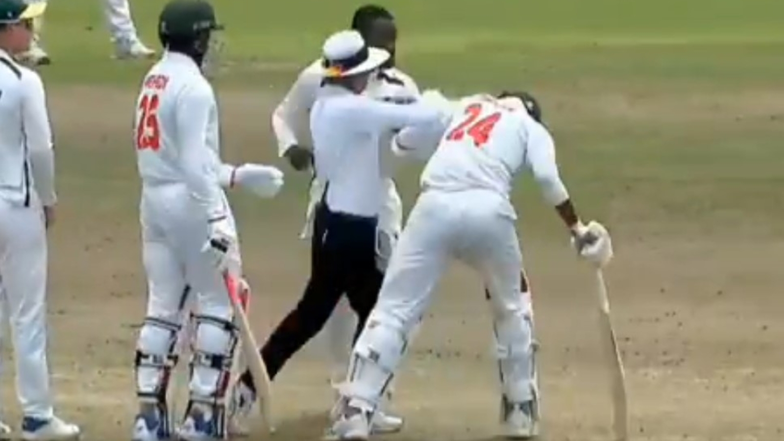 South Africa bowler storms at Bangladesh batter, grabs his helmet twice in ugly scuffle during Emerging Test