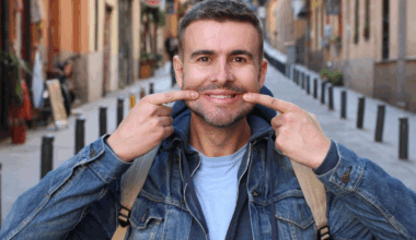 Man smiling