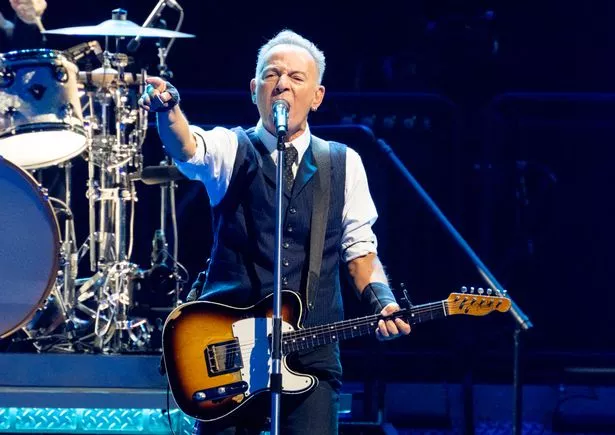 Bruce Springsteen performs during the first night of his 'The Land of Hopes and Dreams' tour at Co-op Live on May 14, 2025
