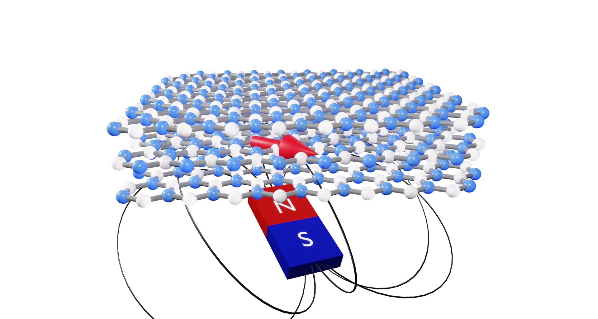 2D quantum sensor uses spin defects for precise magnetic field detection