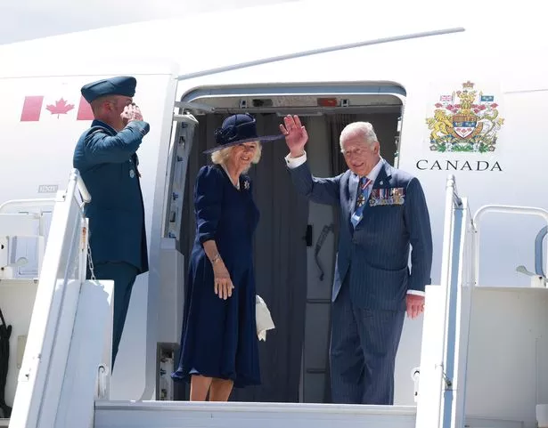 The king and queen touch down in Canada