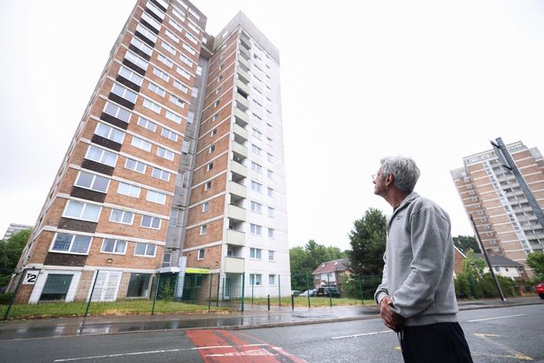 Hossein Heravi outside Beech Rise in Kirkby