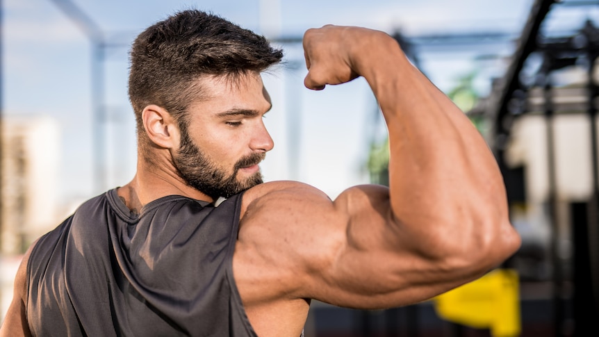 Welcome to the age of fitness content — where men train for battle without ever experiencing war