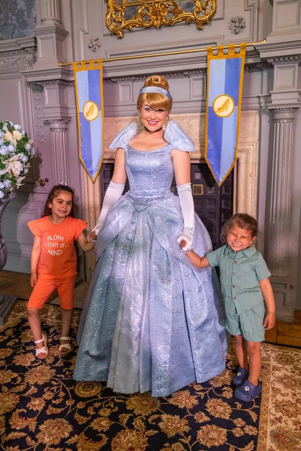 Zaki Gubran and his sister Zahra spent time with Cinderella