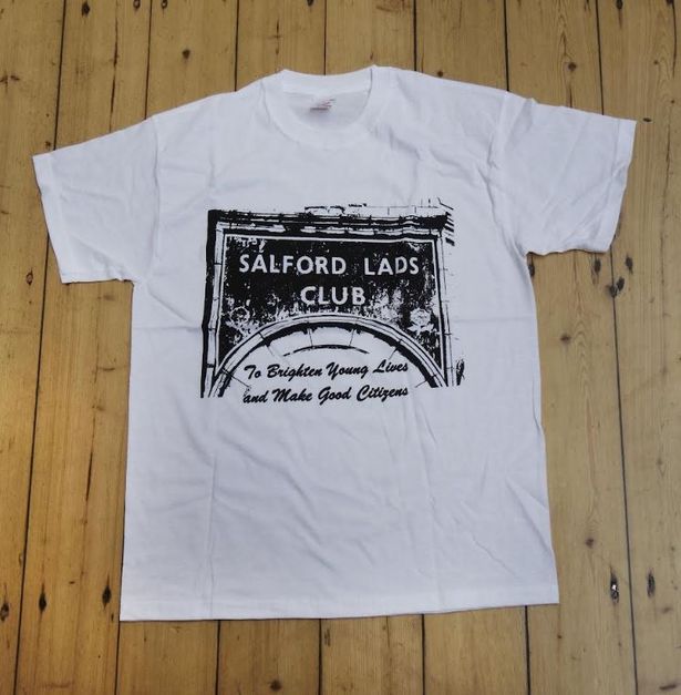 The T-shirt which the Lads club gave to Bruce Springsteen.